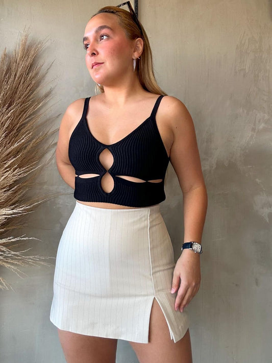 FINAL SALE - Striped Skort