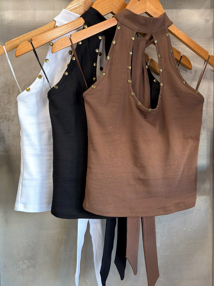 Ivy Mocha Halter Top