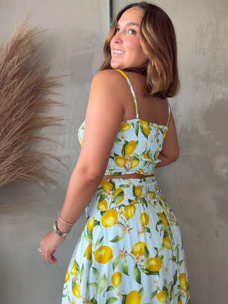 Lemons Top & Skirt Set