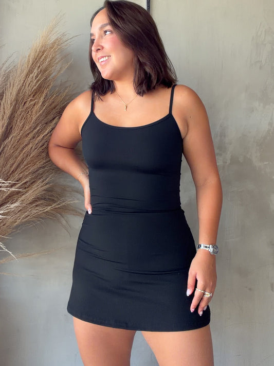 Maya Black Active Romper