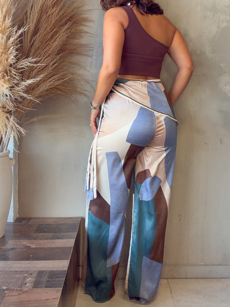 Gabriela Printed Scarf Pant