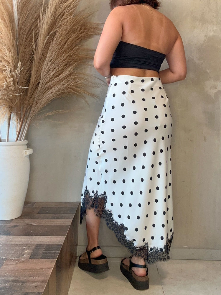Selena Polka Dots Lace Skirt
