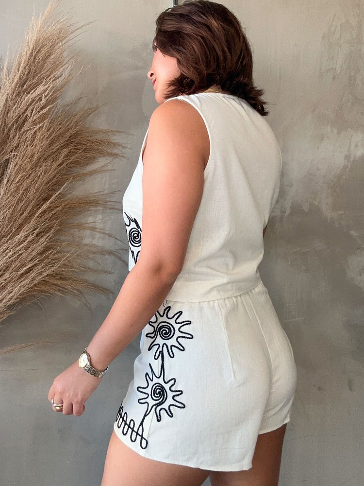 Isa Linen Top & Short Set