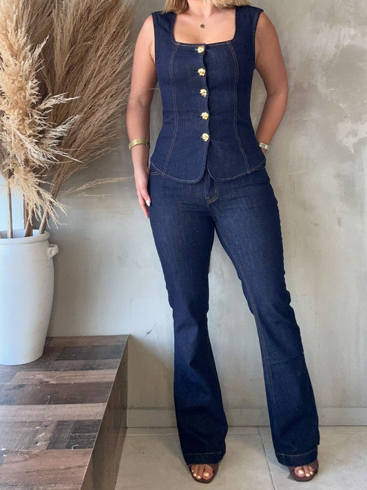 FINAL SALE - Alba Dark Denim Jean