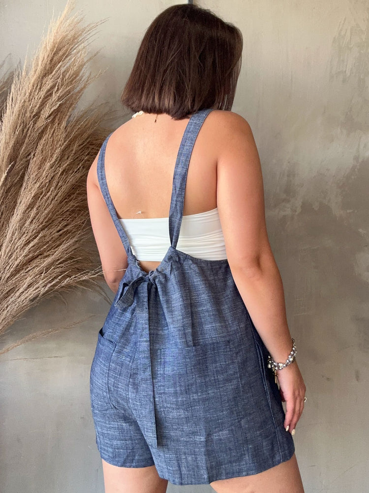 Gabrielle Denim Romper