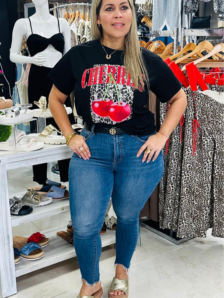 FINAL SALE - PLUS Cherries Top