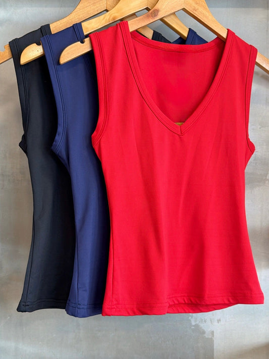 Donna Red Tank Top