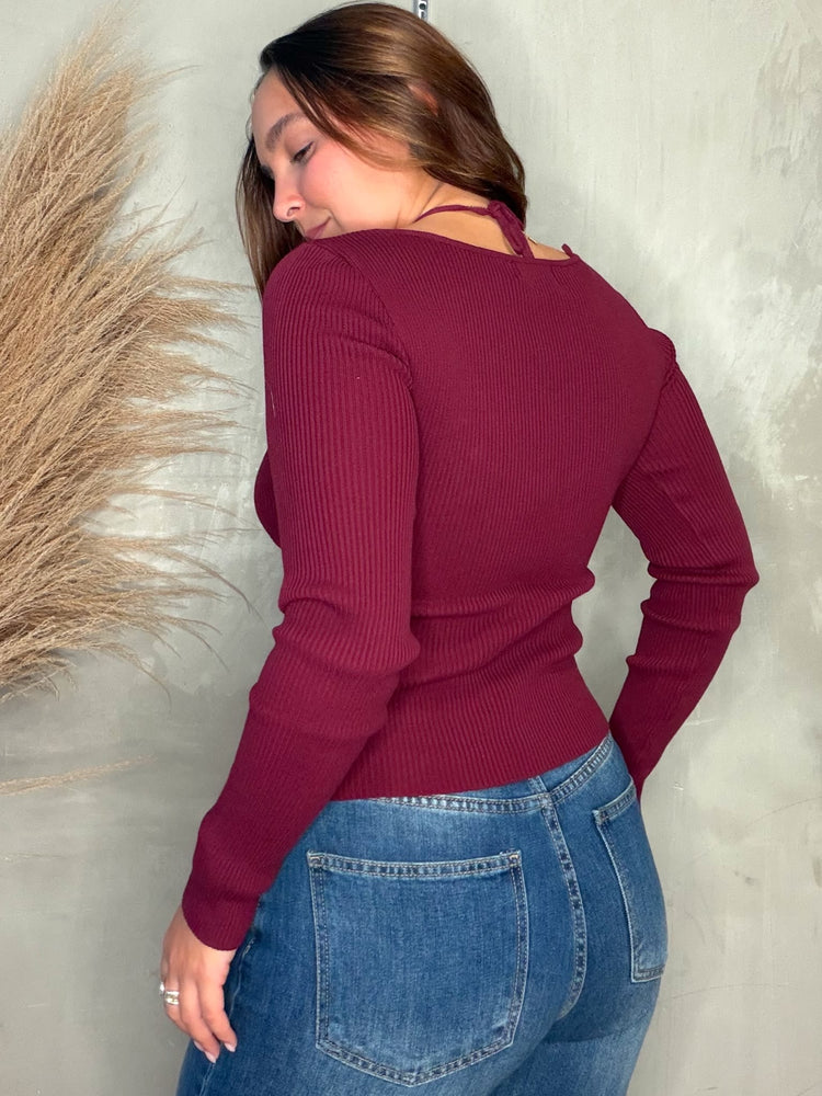 Melody Lace Detail Knit Top
