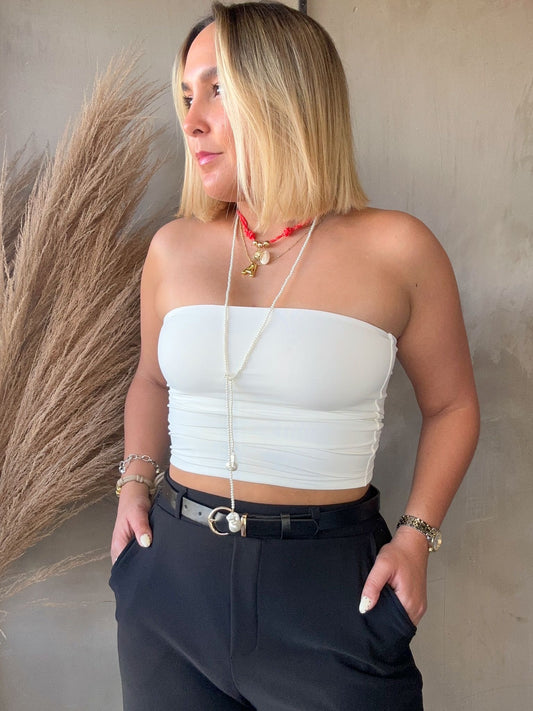 Calliope White Tube Top