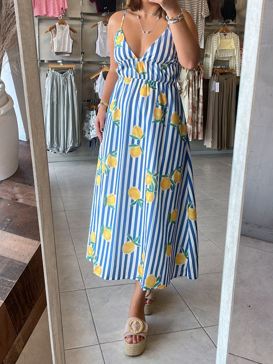 Stripes & Lemons Dress