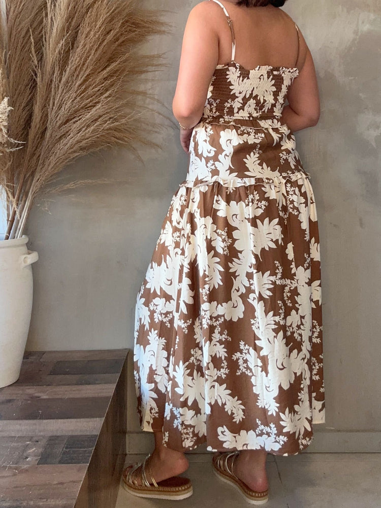 Judith Floral Slit Dress