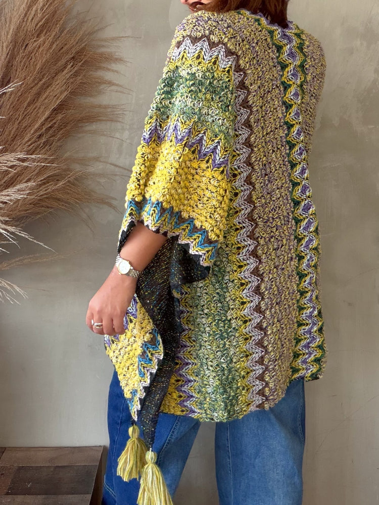 Gia Purple/Lime Cardigan
