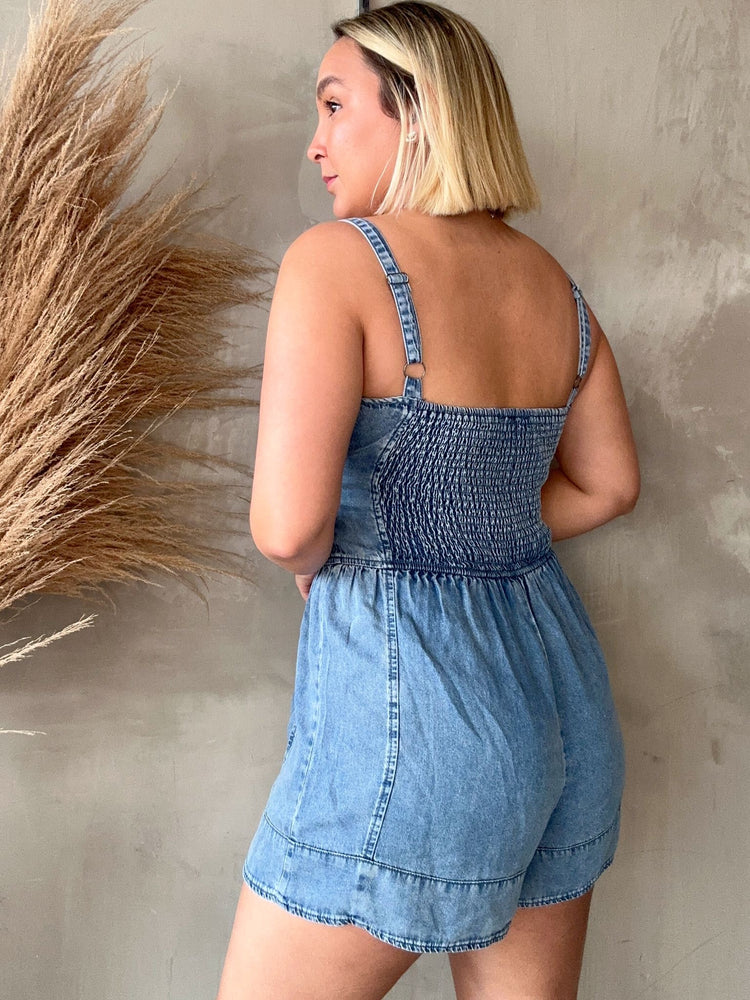 Renata Denim Romper
