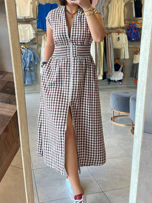 Priscilla Gingham Dress