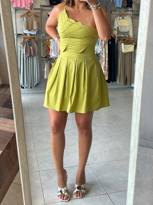 Danielle Leaf Detail Dress