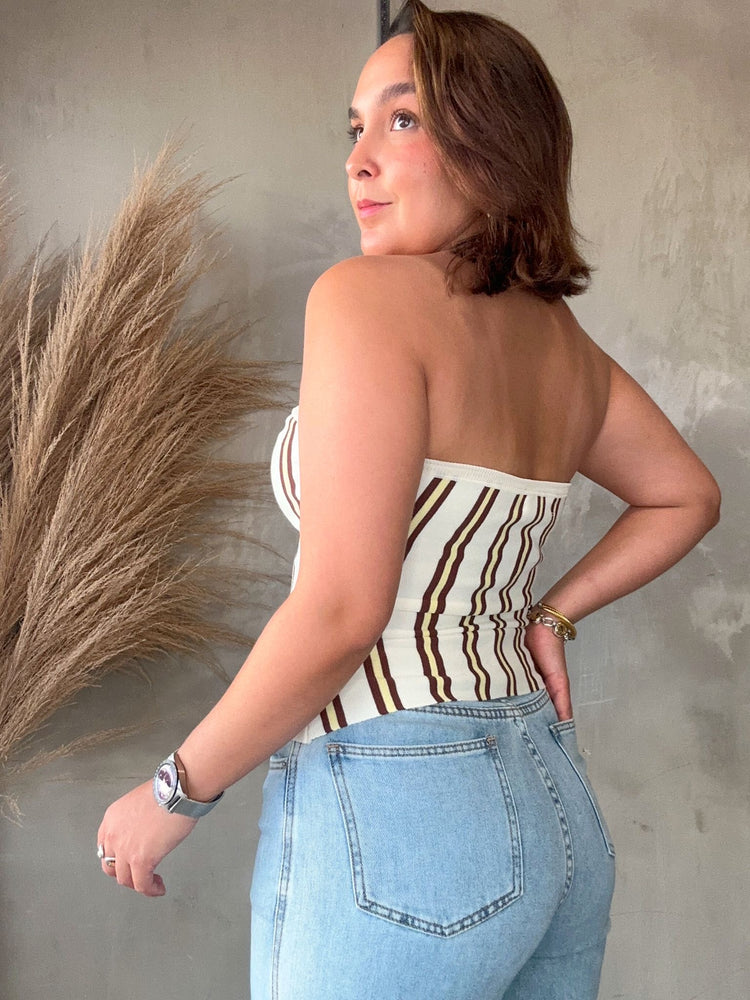 Catalina Striped Tube Top