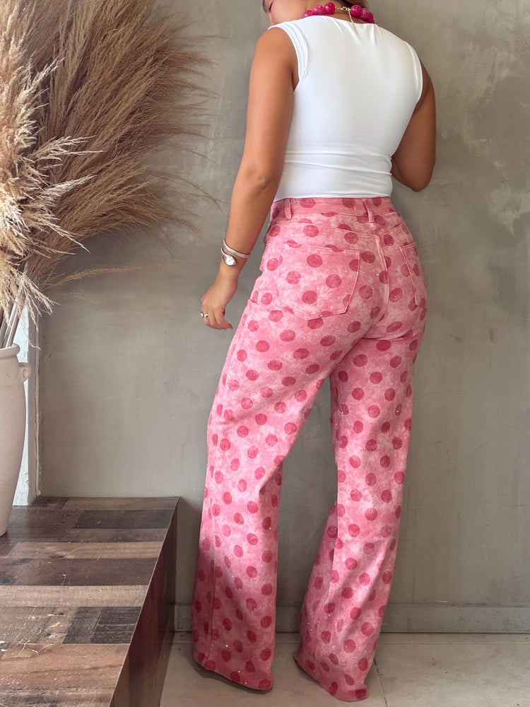 Polka Dots Pink Jean