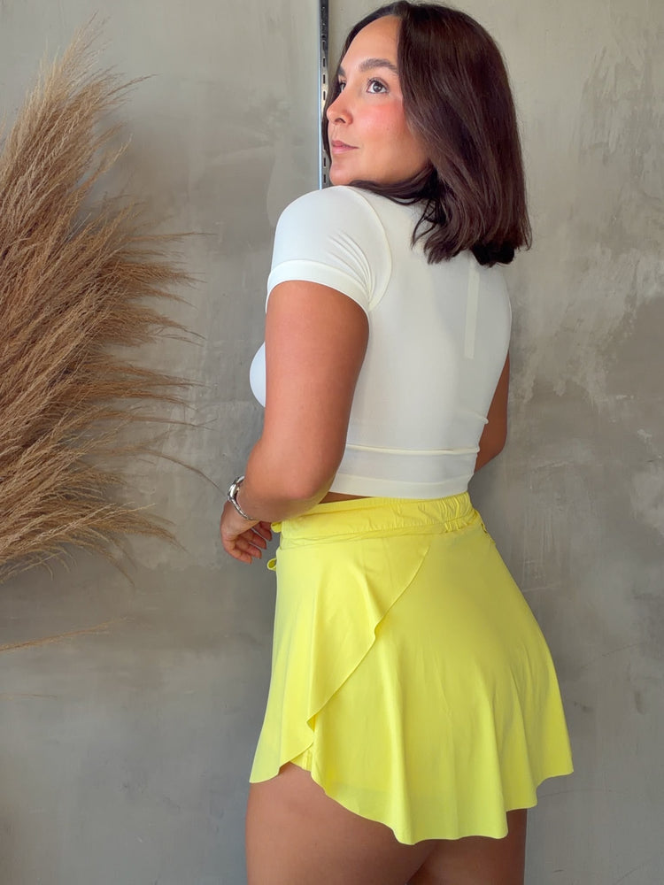 Patty Yellow Active Skort