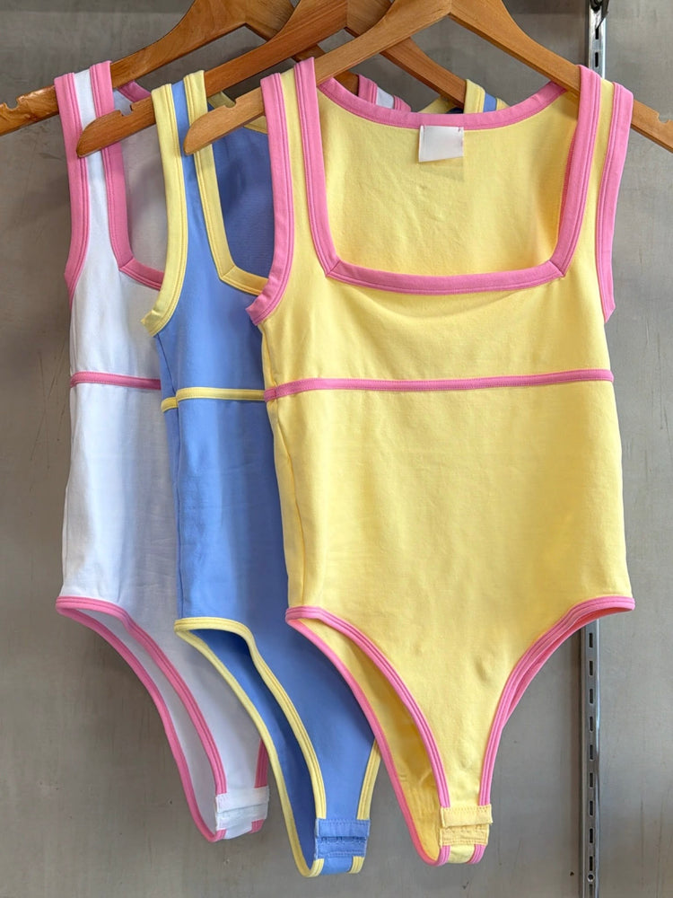 Mila Blue/Yellow Bodysuit