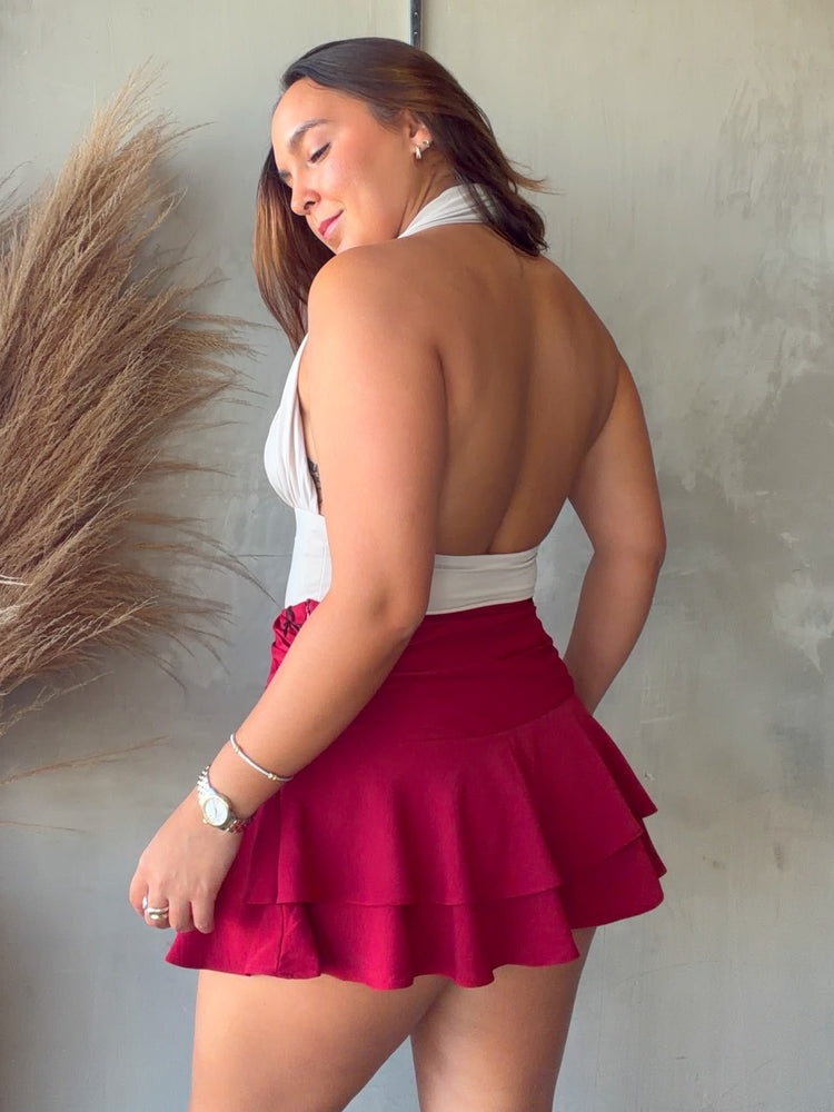 Nancy Red Skort