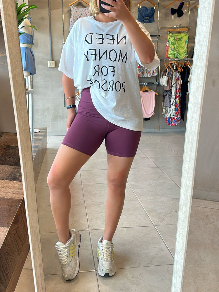 FINAL SALE - Ariana Plum Biker Short