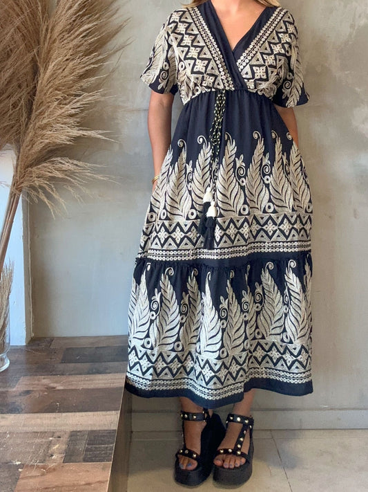 FINAL SALE - Printed Dress