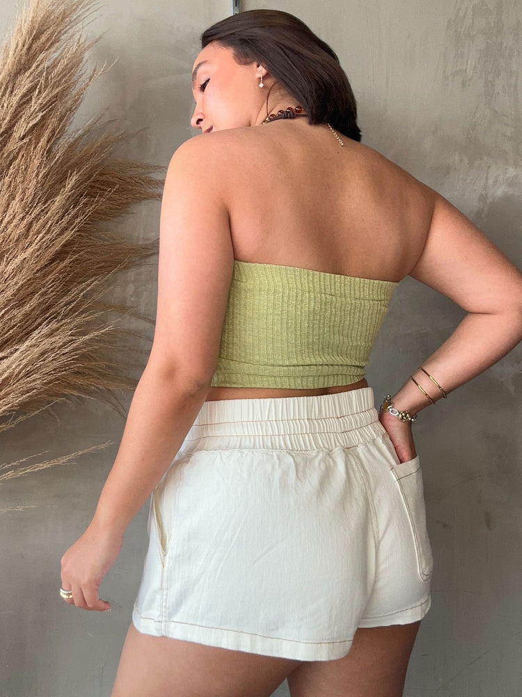 Stacy Lime Tube Top