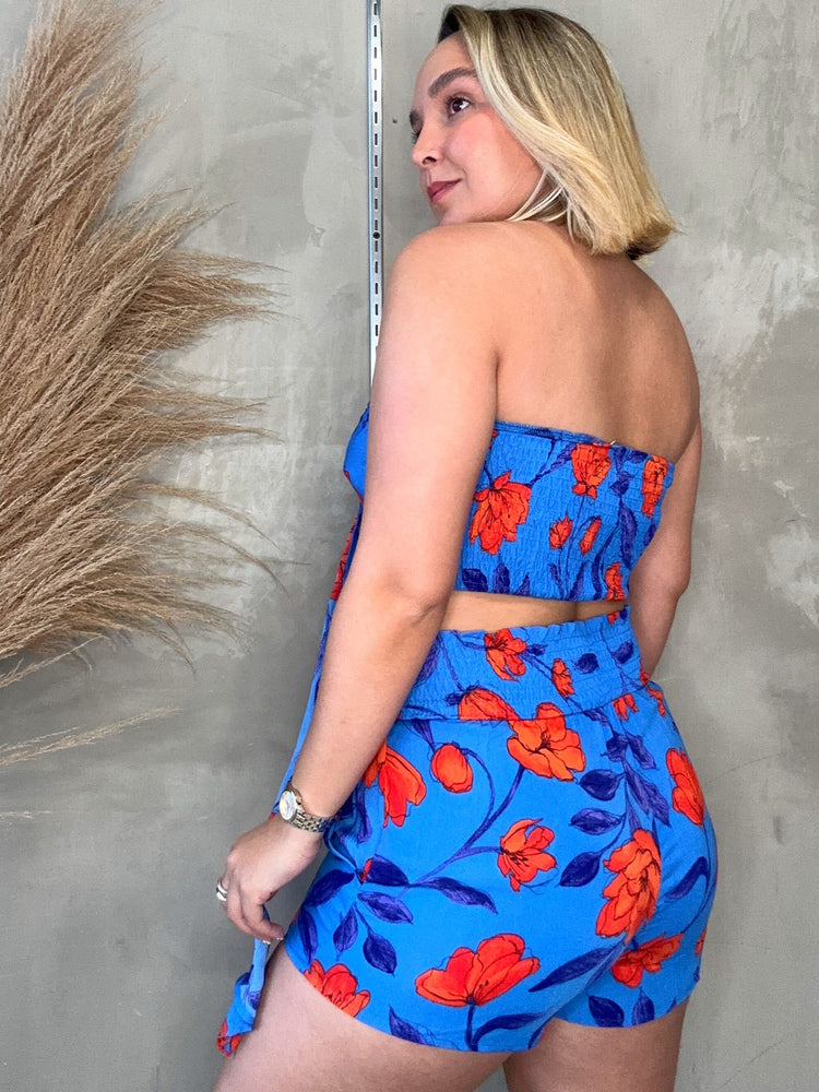 Amy Blue Floral Set