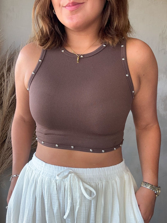 Zia Espresso Studded Basic