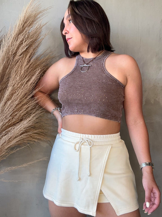 Beth Mocha Tank Top