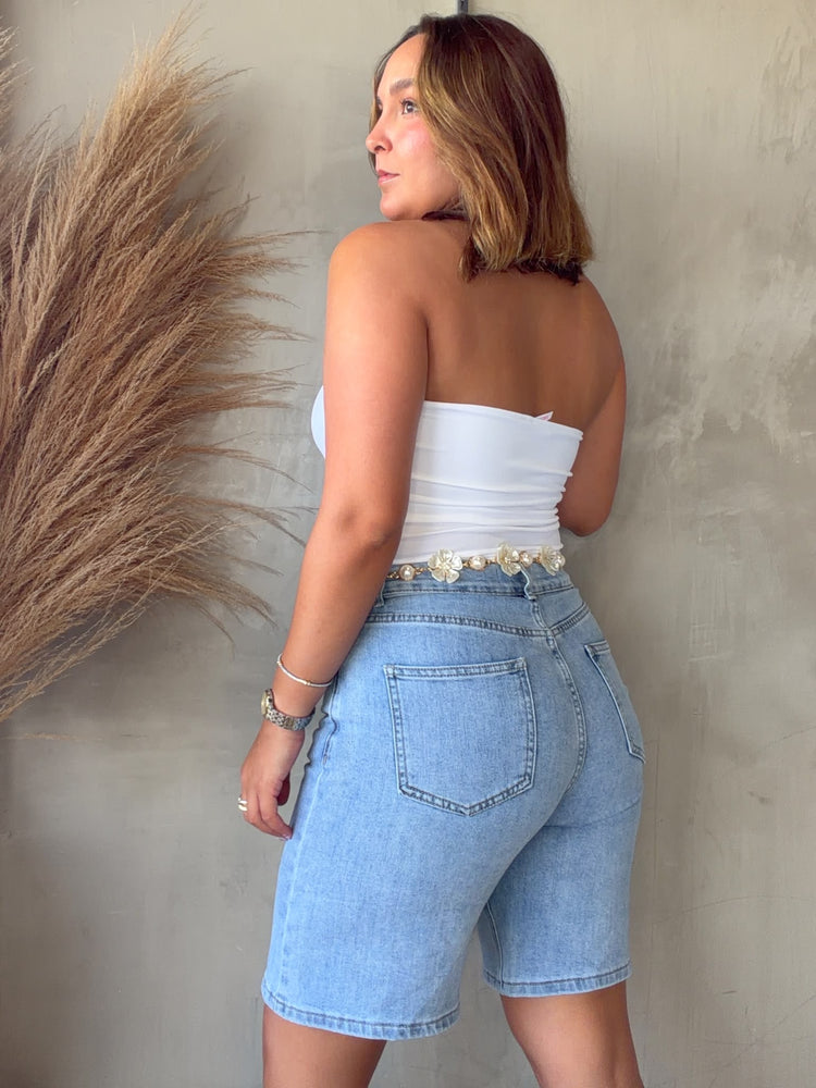 Renee Denim Jort (includes belt)
