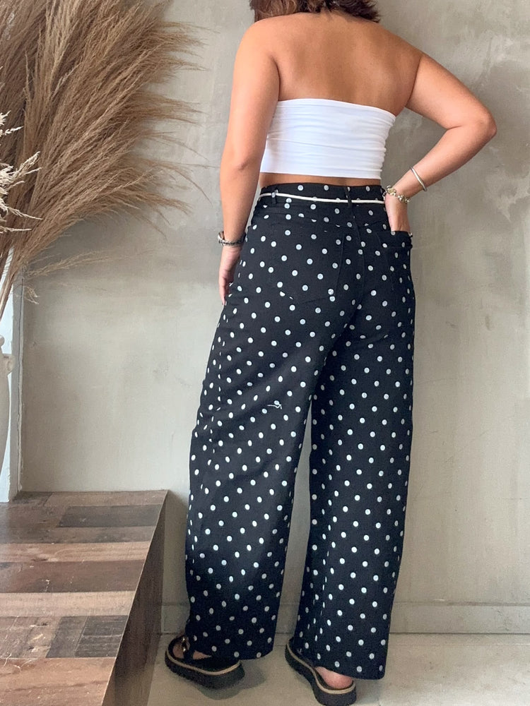 Kare Black Polka Dots Jean