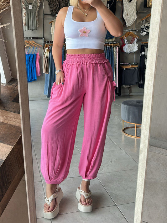 Romi Pink Relaxed Pants