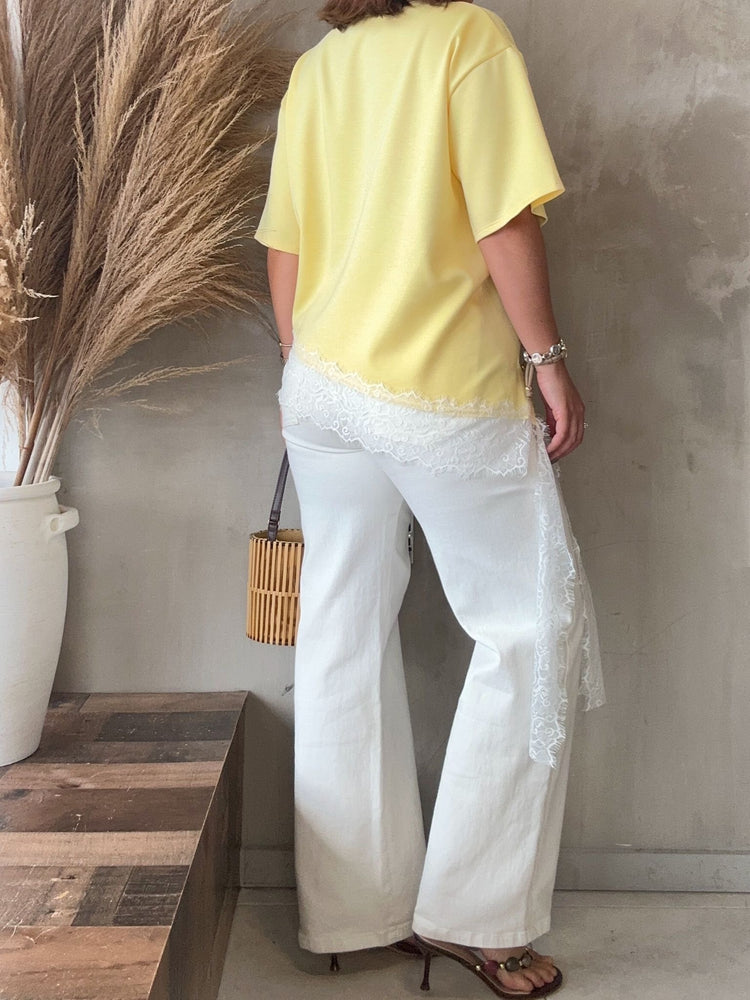 Catalina Yellow Lace Shirt