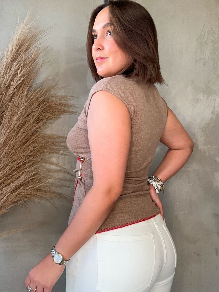 Stella Stitched Detail Top