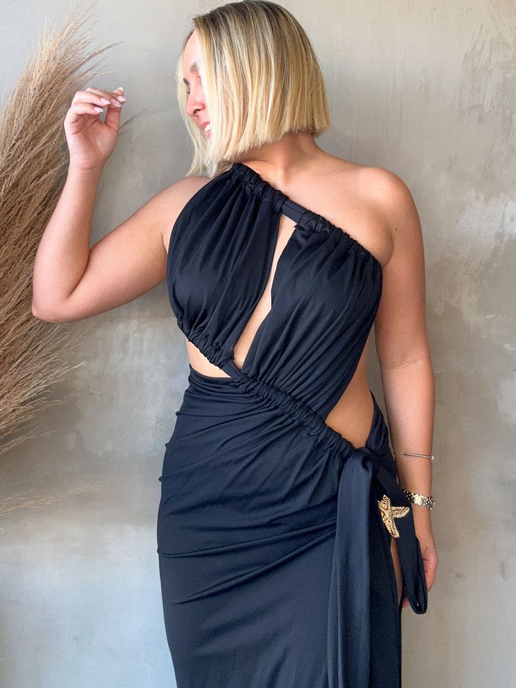 Leilah Black Maxi Dress