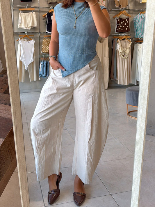 Limar Blue Asymmetrical Top