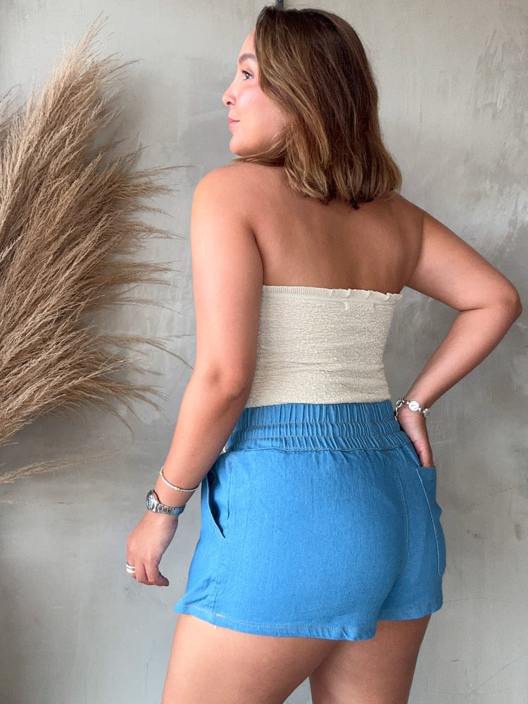 Essie Blue Denim Skort