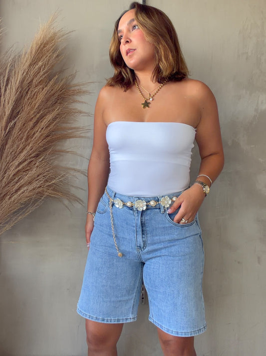 Renee Denim Jort (includes belt)