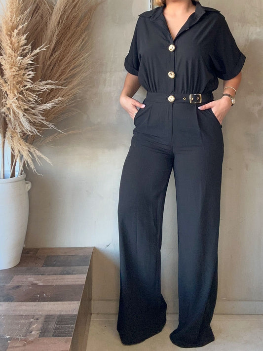 FINAL SALE - Onyx Black Jumpsuit