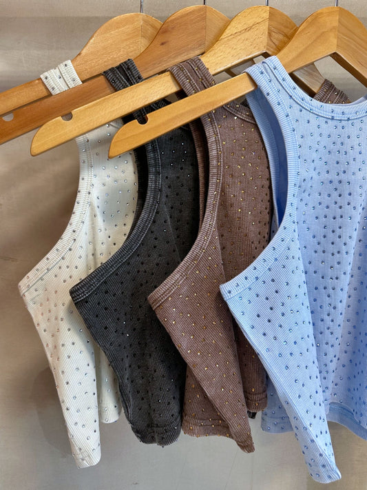 Beth Black Tank Top