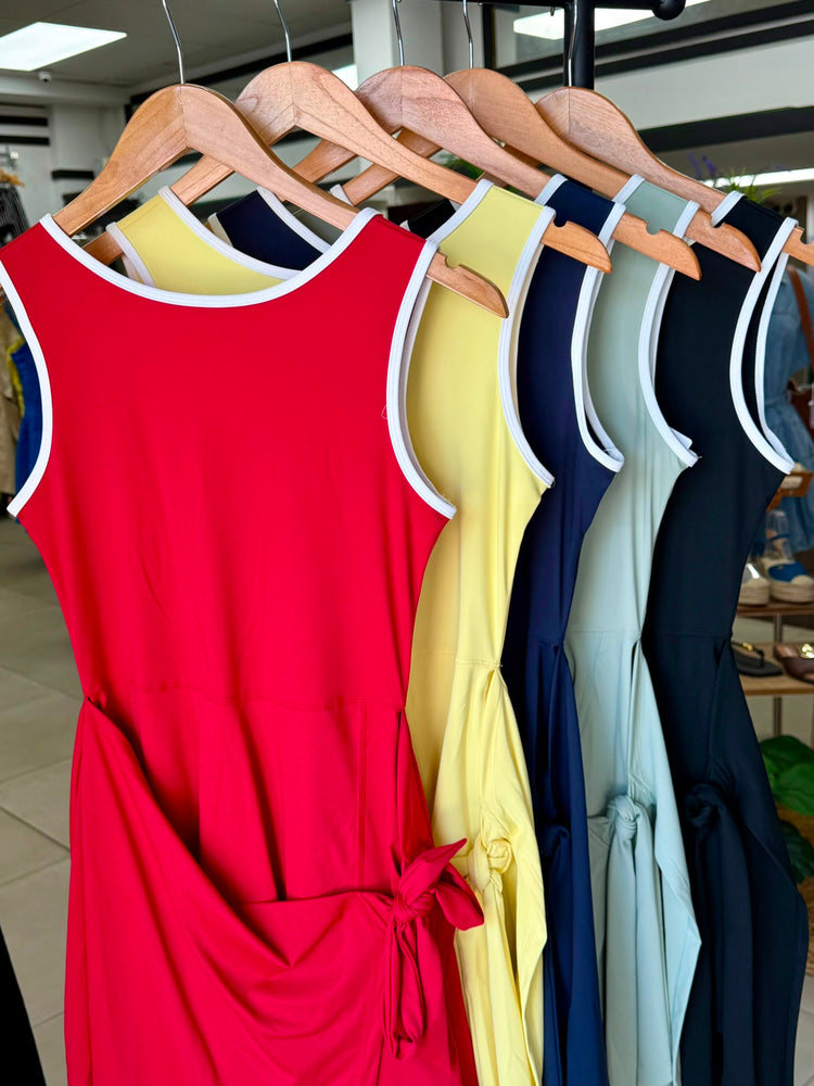Natalia Red Active Romper
