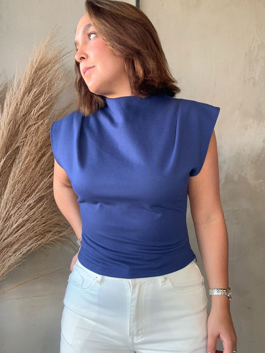 Julieta Navy Top