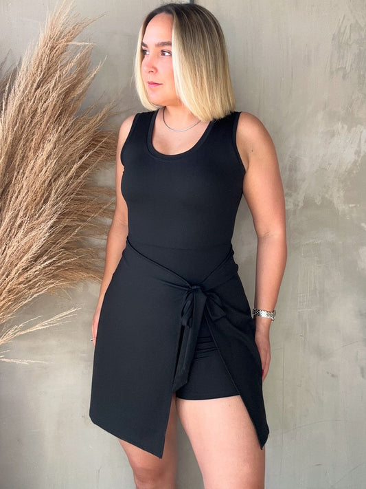 Valery Black Active Romper