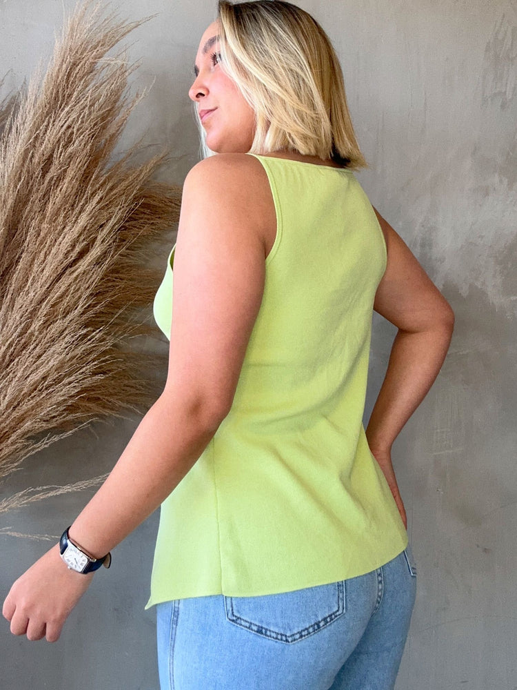 Dalila Lime Knit Top