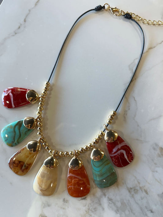 Marble Statement Necklace