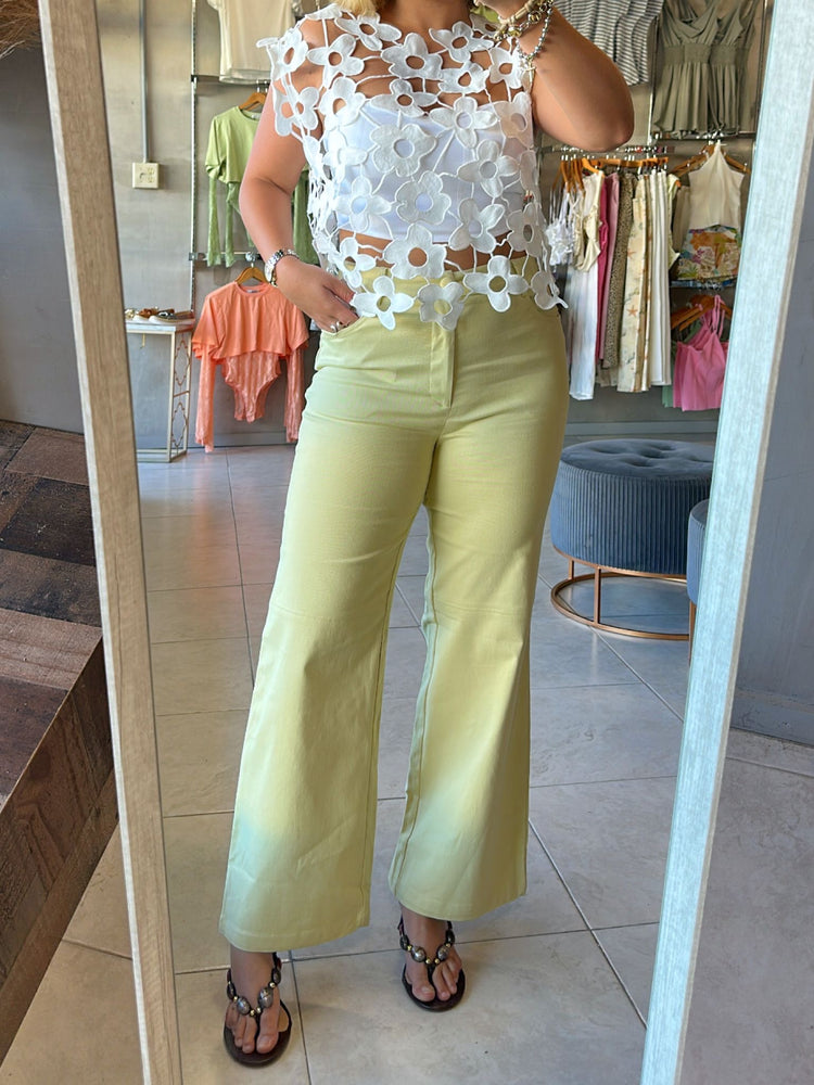 Indy White Floral Lace Top