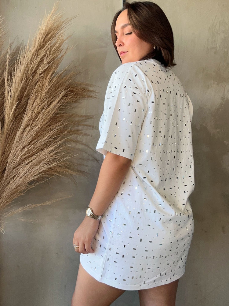 Lara Rhinestones Shirt Dress
