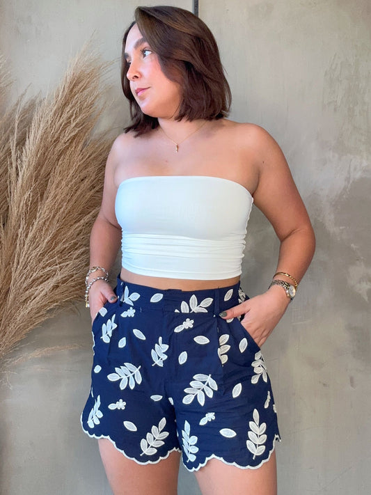 Kara Embroidery Short