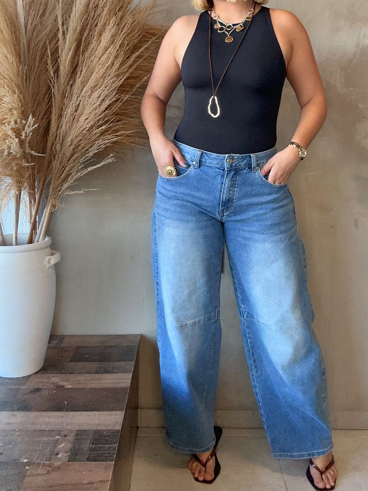 Janinna Barrel Jeans